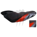 RIVA. Housse de selle Racing FX-SHO noir / rouge / alu