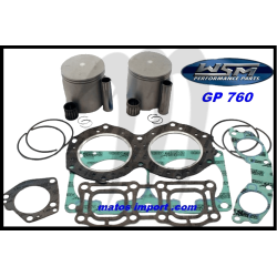 Kit pistons platinum Yamaha XL 760 / GP 760 / WAVE RAIDER / WAVE RUNNER (Cote +1mm)