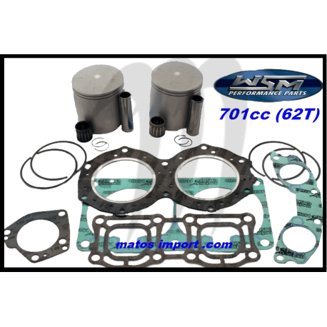 WSM-USA. Kit Pistons Platinum Yamaha 701 62T  (Cote +0.50mm)