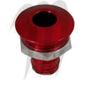 Sortie pompe de cale anodisé (rouge) usinée par Blowsion