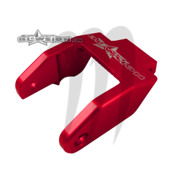 Hood Latch- Billet  red