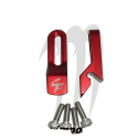 Kit Keepers Femelle hood, Aluminium Red, ( 2 pièces). Super-Jet ( 1990-2012 )