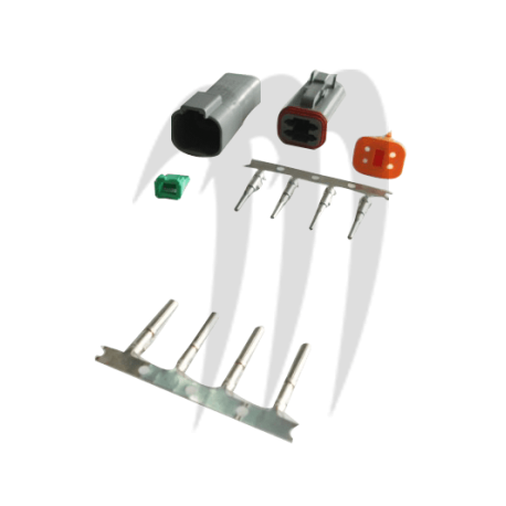 Connecteur étanche Deutsch gris 4  broches MSD