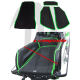 Kit tapis Lifter Bumps + Kick-tail SXR-800 (noir-vert) HT MOTO