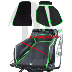 Kit tapis Lifter Bumps + Kick-tail SXR-800 (noir-vert) HT MOTO