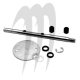 Axe de carburateur MIKUNI 38MM avec papillon accélérateur