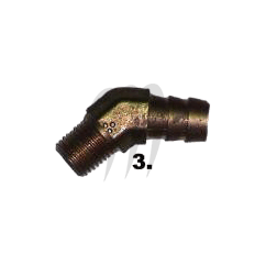 Photo Raccord laiton 45° durite 1/4*1/2 - Pièces Jet Ski, accessoires et entretiens - Matos import