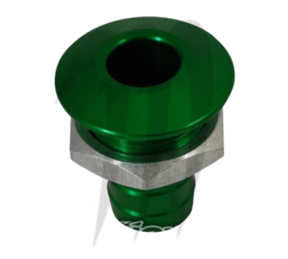 Photo Sortie pompe de cale anodisé (verte) usinée par Blowsion - Pièces Jet Ski, accessoires et entretiens - Matos import