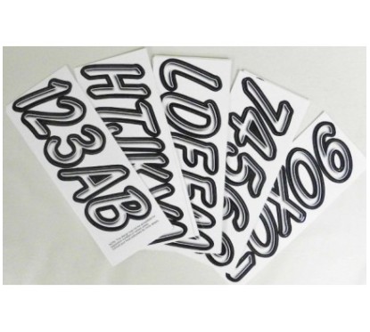 Photo Kit Immatriculation, BLANC ( 146 pieces ) Hardline Products - Pièces Jet Ski, accessoires et entretiens - Matos import