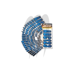 Photo Kit immatriculation, CARBONE BLEU ( 146 pieces ) - Pièces Jet Ski, accessoires et entretiens - Matos import