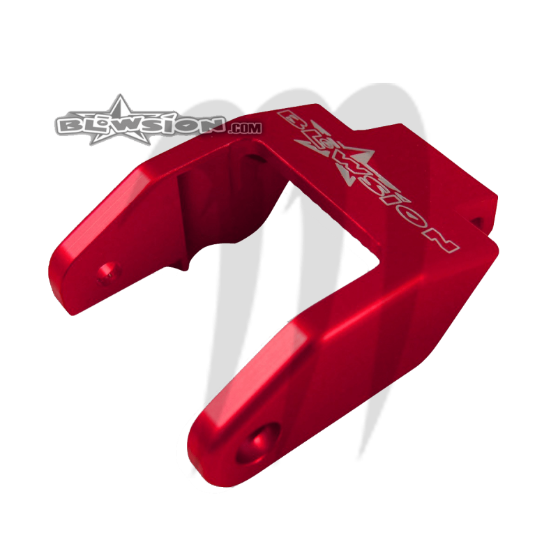 Hood Latch- Billet  red