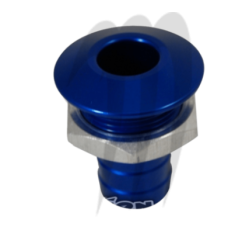 Photo Sortie pompe de cale anodisé (bleue) usinée par Blowsion - Pièces Jet Ski, accessoires et entretiens - Matos import