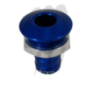 Sortie pompe de cale anodisé (bleue) usinée par Blowsion