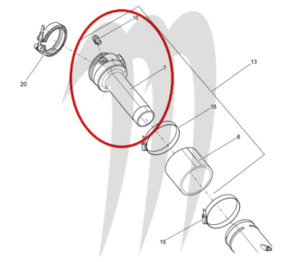 Photo Tuyau de collecteur pour SeaDoo origine BRP ( 2008-2016 ) - Pièces Jet Ski, accessoires et entretiens - Matos import