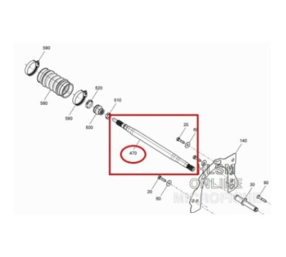 Photo Arbre de transmission Spark 2014 - Pièces Jet Ski, accessoires et entretiens - Matos import