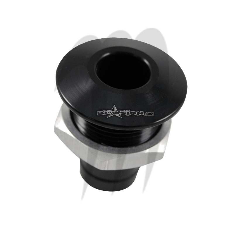 Sortie pompe de cale anodisé (noir) usinée par Blowsion