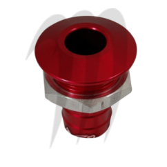 Photo Sortie pompe de cale anodisé (rouge) usinée par Blowsion - Pièces Jet Ski, accessoires et entretiens - Matos import