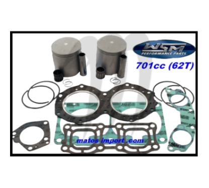 Photo WSM-USA. Kit Pistons Platinum Yamaha 701 62T (Cote +0.50mm) - Pièces Jet Ski, accessoires et entretiens - Matos import