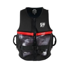 GILET UNISEXE JETPILOT 3SXTY HYPERFLEX NOIR/ROUGE