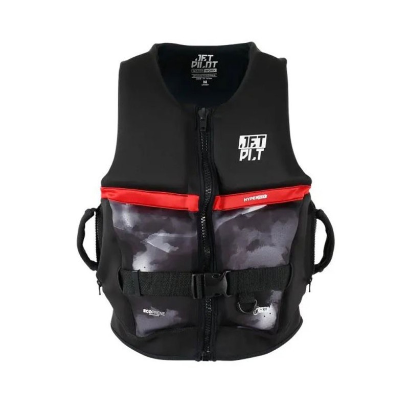 GILET UNISEXE JETPILOT 3SXTY HYPERFLEX NOIR/ROUGE