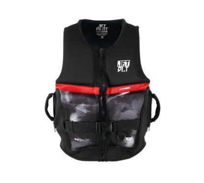 GILET UNISEXE JETPILOT 3SXTY HYPERFLEX NOIR/ROUGE