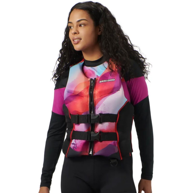 GILET DE SAUVETAGE SEA-DOO AIRFLOW SUNSET EDITION UNISEXE ROUGE
