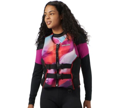 GILET DE SAUVETAGE SEA-DOO AIRFLOW SUNSET EDITION UNISEXE ROUGE