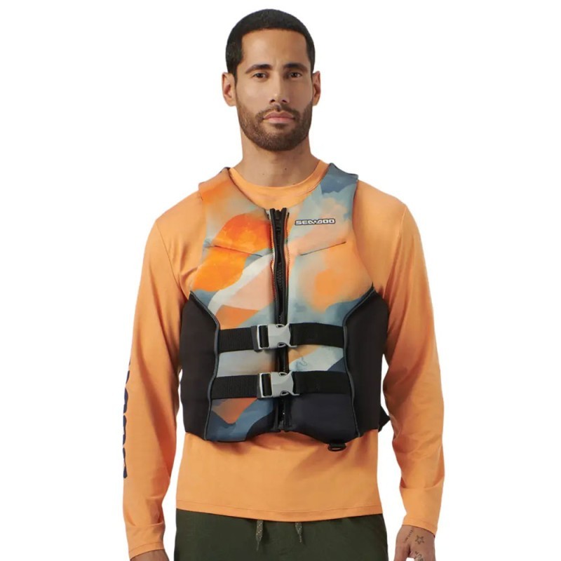 GILET DE SAUVETAGE SEA-DOO AIRFLOW SUNSET EDITION UNISEXE ORANGE GILET DE SAUVETAGE SEA-DOO AIRFLOW SUNSET EDITION UNISEXE ORANGE
