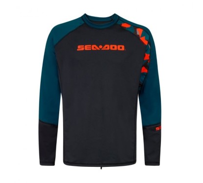 MAILLOT DERMOPROTECTEUR À MANCHES LONGUES SEA-DOO CATCHING WAVES HOMME BLEU