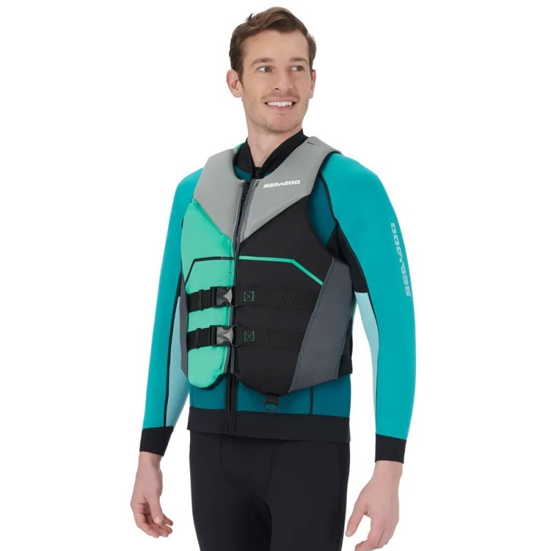 GILET DE SAUVETAGE UNISEXE SEA-DOO FREEDOM TURQUOISE GILET DE SAUVETAGE UNISEXE SEA-DOO FREEDOM TURQUOISE