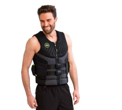 GILET DE SAUVETAGE NÉOPRÈNE PREMIUM JOBE HOMME NOIR