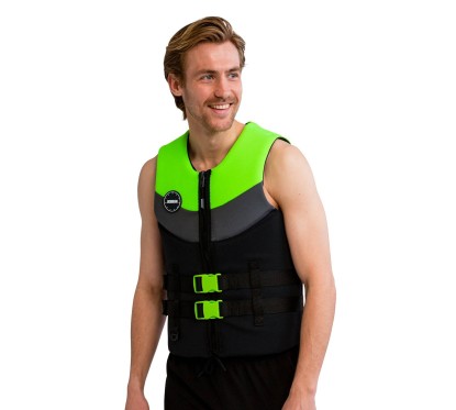 GILET DE SAUVETAGE NÉOPRÈNE JOBE HOMME VERT CITRON