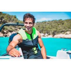 GILET DE SAUVETAGE NÉOPRÈNE JOBE HOMME VERT CITRON